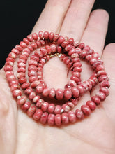 Load image into Gallery viewer, Thulite Necklace EO+ 4-5.5mm 19.5inch 107.4ct