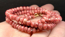 Load image into Gallery viewer, Thulite Necklace EO+ 4-5.5mm 19.5inch 107.4ct