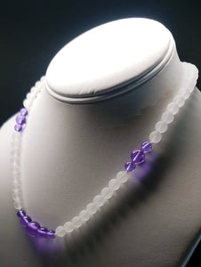 Violet Flame Andara Crystal Necklace 17inch