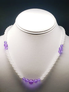 Violet Flame Andara Crystal Necklace 18inch