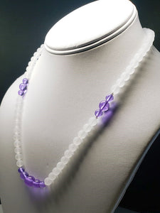 Violet Flame Andara Crystal Necklace 19inch