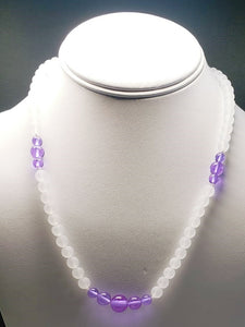 Violet Flame Andara Crystal Necklace 19inch
