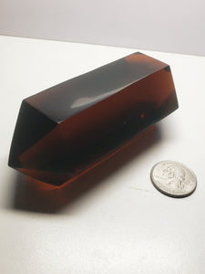 Amber Double Terminated Polished Andara Crystal Wand