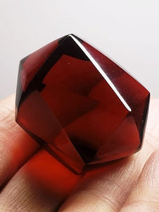 Amber Andara Crystal Icosahedron 36g