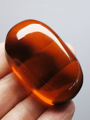 Amber / Lemurian Amber Andara Crystal Hand / Palm Piece 48g