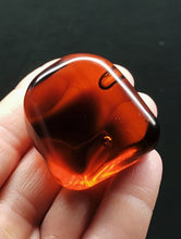 Load image into Gallery viewer, Amber / Lemurian Amber Andara Crystal Hand/Palm Piece 56g