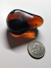 Load image into Gallery viewer, Amber / Lemurian Amber Andara Crystal Hand/Palm Piece 62g