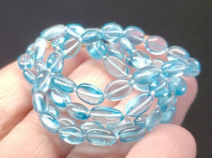 Apatite - Blue Light EO+ oval 17.25inch