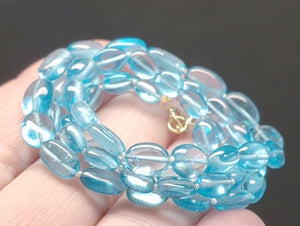 Apatite - Blue Light EO+ oval 17.75inch