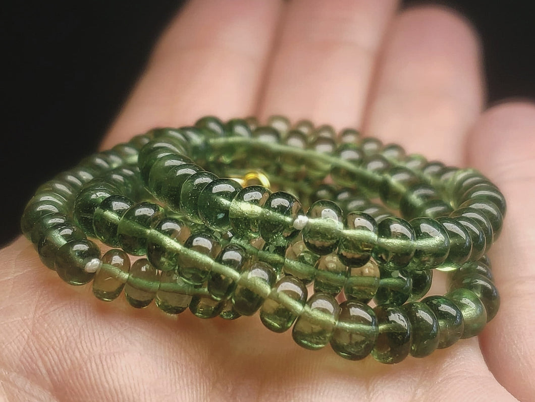 Apatite - Green EO++ 4-5.5mm 16.5inch