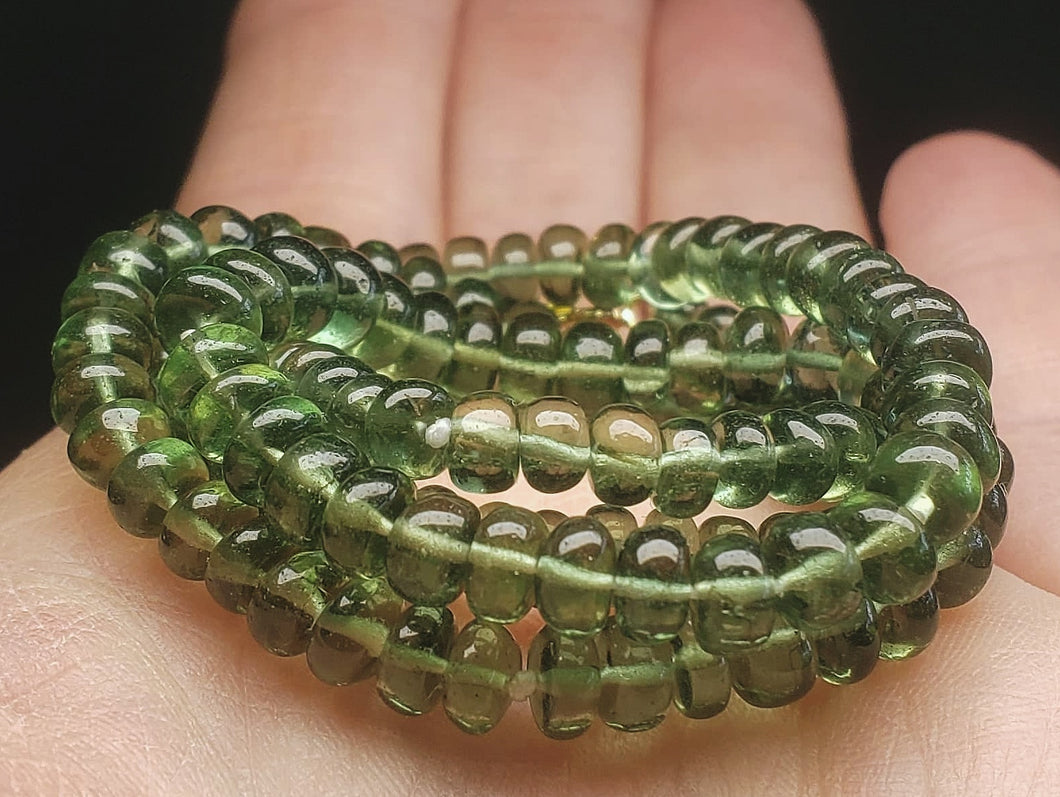 Apatite - Green EO++ 4.5-6mm 18inch