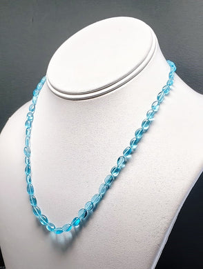 Apatite - Blue Light EO+ oval 17.75inch