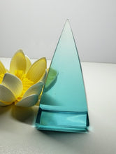Load image into Gallery viewer, Aqua Andara Crystal Nubian Pyramid 3in x 1.5in