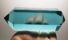 Load image into Gallery viewer, Aqua Double Terminated Polished Andara Crystal Wand