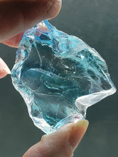 Load image into Gallery viewer, Aqua &amp; Clear Traditional Andara Crystal 48g