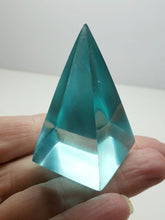 Load image into Gallery viewer, Aqua Andara Crystal Nubian Pyramid 2.5in x 1.25in