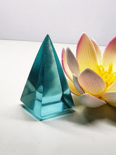 Load image into Gallery viewer, Aqua Andara Crystal Nubian Pyramid 2.5in x 1.25in