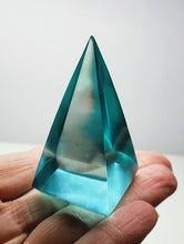 Load image into Gallery viewer, Aqua Andara Crystal Nubian Pyramid 2.5in x 1.25in