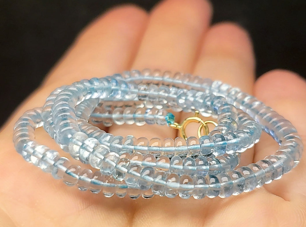 Aquamarine - Blue EO+ 3.5-4.5mm 17inch