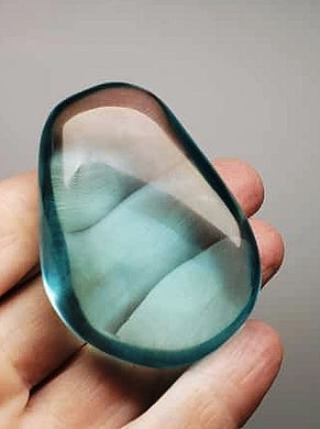 Aqua Blue Andara Crystal Hand Piece 76g