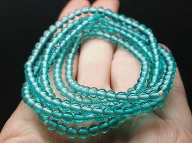 Aqua Blue Andara Crystal Infinity Necklace