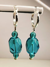 Load image into Gallery viewer, Aqua Blue Andara Crystal Earrings*