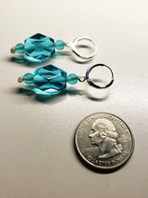 Load image into Gallery viewer, Aqua Blue Andara Crystal Earrings*