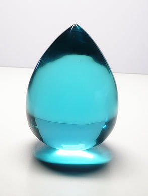 Aqua Blue Andara Crystal Pointed Egg 362g