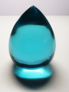Aqua Blue Andara Crystal Pointed Egg 362g