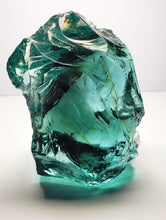 Load image into Gallery viewer, Bi-Color Aqua w/shaman Traditional Andara Crystal 1.015kg