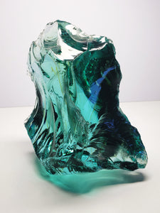 Bi-Color Aqua w/shaman Traditional Andara Crystal 1.015kg