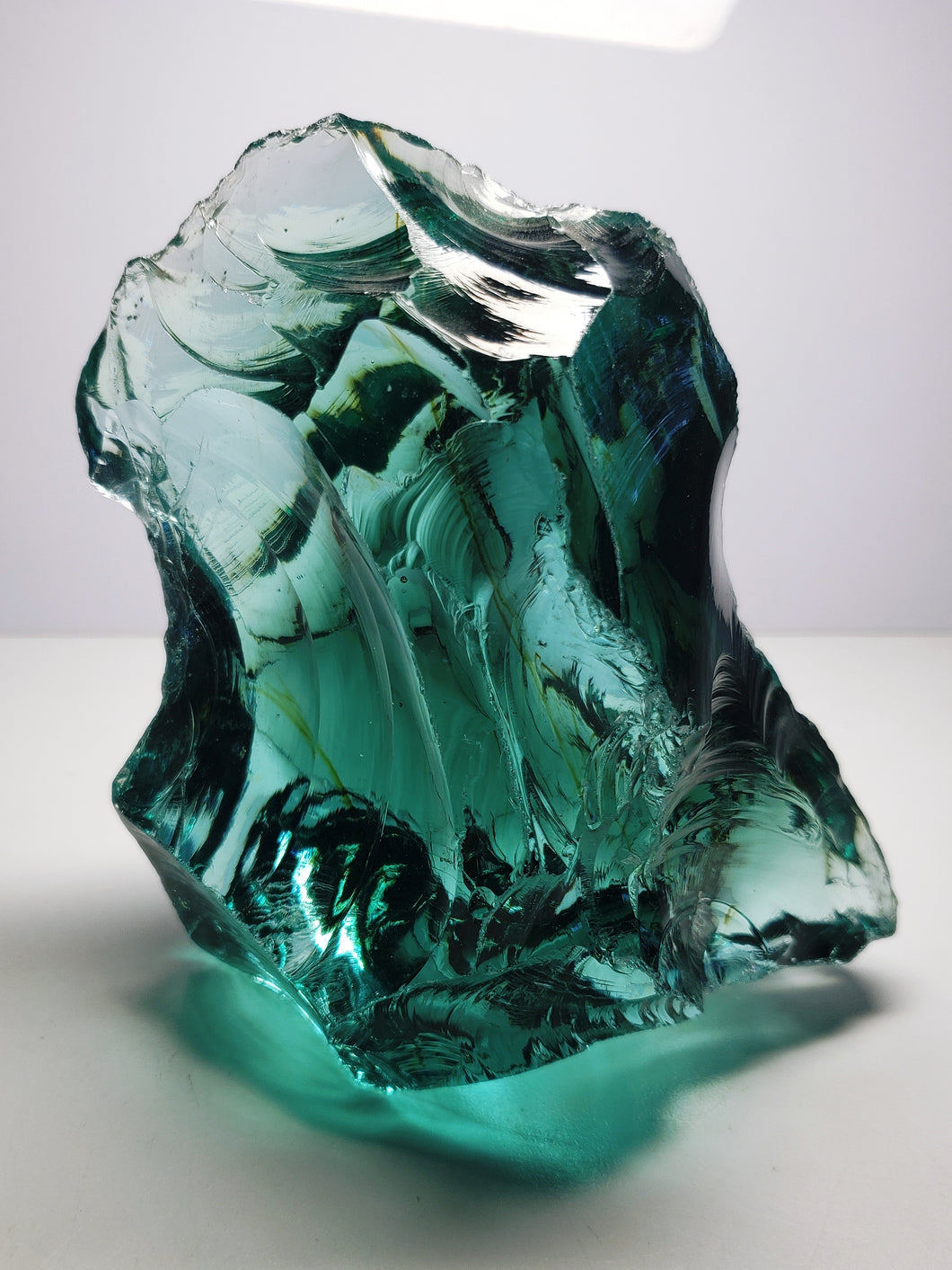 Bi-Color Aqua w/shaman Traditional Andara Crystal 1.015kg