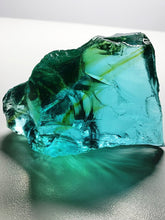 Load image into Gallery viewer, Bi-Color Aqua w/shaman Traditional Andara Crystal 196g