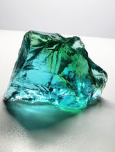 Load image into Gallery viewer, Bi-Color Aqua w/shaman Traditional Andara Crystal 196g