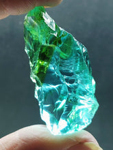 Load image into Gallery viewer, Bi-Color Aqua w/shaman Traditional Andara Crystal 46g