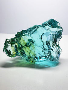 Bi-Color Aqua w/shaman Traditional Andara Crystal 624g
