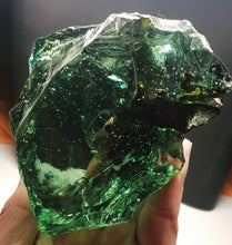 Load image into Gallery viewer, Bi-Color Aqua w/shaman Traditional Andara Crystal 710g