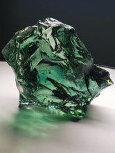 Load image into Gallery viewer, Bi-Color Aqua w/shaman Traditional Andara Crystal 710g