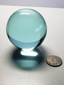 Aqua Blue - light Andara Crystal Sphere 2.5inch