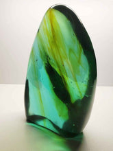 Load image into Gallery viewer, Bi-color Aqua w/ Shaman Polished Andara Crystal 1.08kg