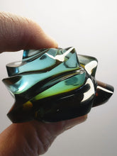 Load image into Gallery viewer, Bi - Color Aqua blue with Earth Shaman Andara Crystal Rose