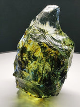 Load image into Gallery viewer, Bi-color Clear w/ Shaman Traditional Andara Crystal 930g