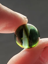 Load image into Gallery viewer, Bi-Color Aqua w/Brown Andara Crystal 12mm Beads