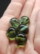 Load image into Gallery viewer, Bi-Color Aqua w/Brown Andara Crystal 12mm Beads