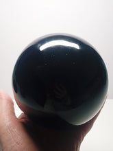 Load image into Gallery viewer, Black (Iridium) Andara Crystal Sphere 3.5inch