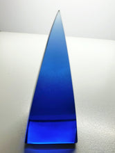 Load image into Gallery viewer, Blue Andara Crystal Nubian Pyramid 3in x 1.5in