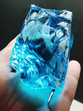 Load image into Gallery viewer, Blue - Light Bright Traditional Andara Crystal 144g