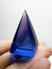 Load image into Gallery viewer, Blue Andara Crystal Nubian Pyramid 1.5in x .75in