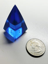 Load image into Gallery viewer, Blue Andara Crystal Nubian Pyramid 1.5in x .75in