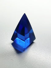 Load image into Gallery viewer, Blue Andara Crystal Nubian Pyramid 1.5in x .75in